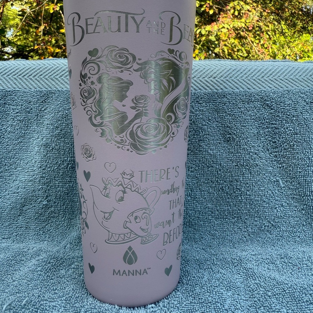 32oz Custom Engraved Manna Fusion: Beauty and The Beast
